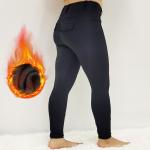 Side Pocket Horse Riding Pants Brushed Keep Warm Equestrian Riding Leggings for sale