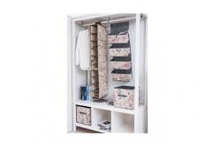 China Retro Flower Printing 11.8 Fabric Cube Storage Bin supplier