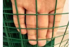 China 2x18m Plastic GI Coated Wire Mesh Welded Rolls Green Fence Matting supplier