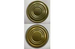 China Gold Silver Iron Round Tin Can Lid Cover For Ketchup Luncheon supplier