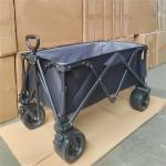 Custom Fabric PU Wheel Camping Outdoor Folding Hand Pull Cart Wagon for sale
