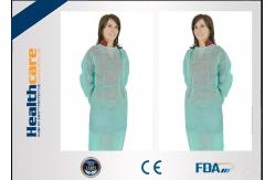 China PP 22gsm Disposable Isolation Gown 115x127cm Elastic Cuff With Long Sleeve Gown supplier
