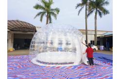 China Transparent Inflatable Bubble House For Family Camping Activities supplier