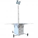 High Mast LED Portable Solar Light Tower Mobile For Parking Lot Lighting for sale
