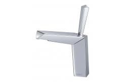 China Brushed Bathroom Basin Faucets Countertop Hot And Cold Tap Mixer supplier