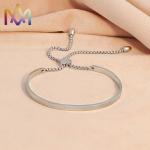 ODM Engravable Adjustable Stainless Steel Bracelet ID62mm for sale