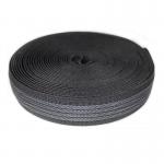 Grey 20mm Anti Slip Webbing Tape Polyester Flat Elastic Band for sale