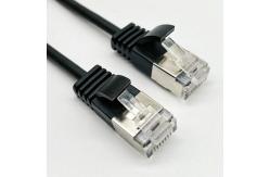 China 0.5m - 20m Black RJ45 Ethernet Cable Round Cat7 Patch Cable Customized supplier