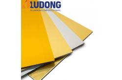 China 3MM Gold Silver Mirror Aluminum Composite Panel PE Coating supplier
