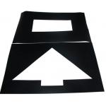 Parking Lot Symbol PVC Stencil Rectangle For Symbol Mark Printing Spurt Draw for sale