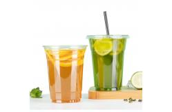 China 16oz Custom Disposable Plastic Cups With Dome Lids With Hole PP Odorless supplier