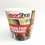 Take Away Disposable Paper Buckets With Lids Eco Friendly 170oz Food Grade for sale