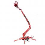 14m 200kg Trailer Mounted Articulating Boom Lift Battery Or Gas Trailer Man Lift for sale
