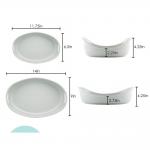 Bubble And Brown Ceramics Oval Baker Set 2 Piece Baking Multi Functional
