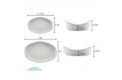 China Bubble And Brown Ceramics Oval Baker Set 2 Piece Baking Multi Functional supplier