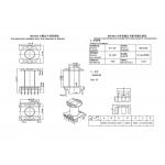 BER4001 ER40 Vertical 6 6 PIN Industrial 3 Phase Power Transformer for sale