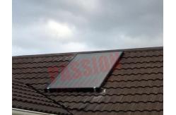 China Integrated Pressurized Flat Plate Solar Hot Water Blue Titanium Solar Collector supplier