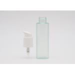 Green Thick 150ml Clear Plastic Spray Bottles With Matte White Cream Pump