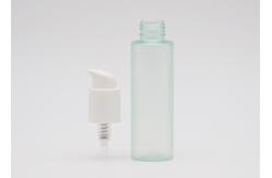 China Green Thick 150ml Clear Plastic Spray Bottles With Matte White Cream Pump supplier