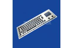 China Panel Mount Illuminated Metal Keyboard With 65 Backlight Keys And Integrated Touchpad supplier