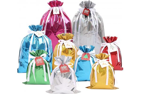 Christmas Candy Plastic Packaging Bag Lightwieight Custom Printing