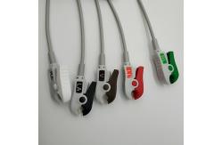 China Mindray Reusable 3.5M ECG Cables And Leadwires 5T One Piece With Pinch supplier