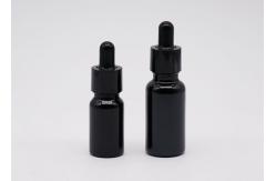 China Custom Empty 30ml Essential Oil Diffuser Bottles Black Lid supplier