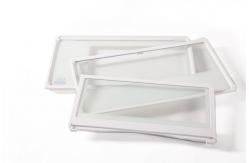 China Plastic Physically Tempered Frigidaire Crisper Pan Cover supplier