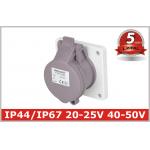 IP44 2P,3P 16A,32A Indoor  Industrial Power Socket / Single Phase Outlets /Low-voltage panel mounted socket for sale