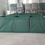 Galvanized Welding Anti-corrosion HESCO Defensive Military Barrier Wall With Dark Green In Canada for sale