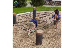 China Triangle Large Playground Climbing Net Polyester Combination Rope SGS Certificated supplier