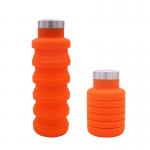 BPA Free Reusable Silicone Folding Water Bottle for sale