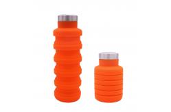 China BPA Free Reusable Silicone Folding Water Bottle supplier