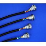 Male To Male Custom Power Cables , 1K 8 Pin Sleeved Power Supply Cables 