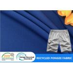 China Mechanical Stretch Dyed 80GSM Recycled PET Fabric For Sports Pants for sale