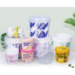 Smooth Surface Plastic Round Buckets in Various Capacities with Customizable Logo for sale