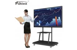 China 178W USB2.0 Touch Screen Interactive Whiteboard 4K Resolution 55in 65in OPS supplier