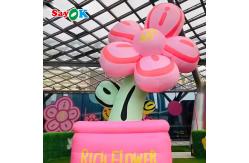 China Customized Giant Lighting Inflatable Rich Flower For Advertising Decoration supplier