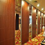 Soundproof Full Height Office Movable Sliding Partition Walls Metal Sheet for sale