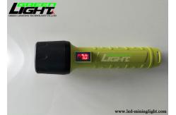 China 8 Hours Lightweight Led Flashlight Yellow Body Shell ABS Impact Resistant supplier