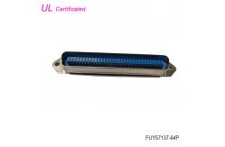 China 32pairs Male Champ PCB Straight Centronics Connector 64pin with nuts supplier