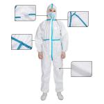 Non Woven Full Body Disposable Protective Suits Isolation Clothing for sale