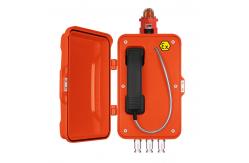 China 10W 85dbA IP67 SS cord Fire Fighter Telephone With Lights supplier