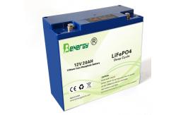 China Lifepo4 12V 20AH Lithium Iron Phosphate Battery Pack M5 Terminal Replace Lead Acid Battery supplier