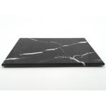Black Small Marble Chopping Board Durable Rectangle Round Edge Backside for sale