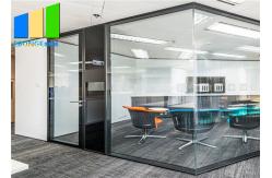 China Customized Office Aluminum Frame Demountable Glass Partition Full Height supplier
