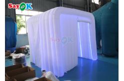 China Inflatable Club Portable 360 Lighted Photo Booth Enclosure Inflatable Cube Backdrop supplier