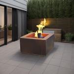 Round 1000mm Rustic Red Steel Backyard Fire Pit or Customized