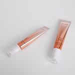 Rose Gold 15ml Lotion Pump 123.5mm Eye Cream Tube ABL With Clear Cap for sale