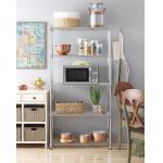 5 Tier Wire Shelving Rack Chrome Finish Home Kitchen Storage Shelving Unit for sale